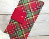 Plaid Women's wallet, clutch wallet, bifold wallet, handmade fabric wallet, slim travel wallet, credit card money wallet, checkbook wallet