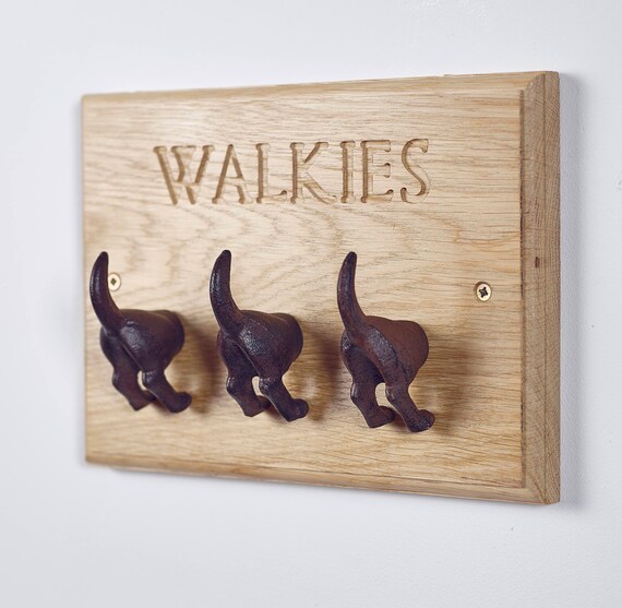 wooden dog leash holder etsy