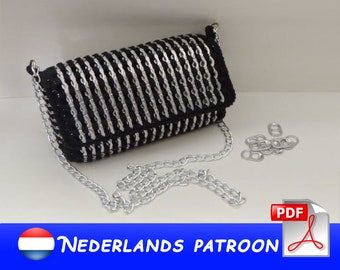 pop tab purse crochet pattern PDF NEDERLANDS-DUTCH *not English*