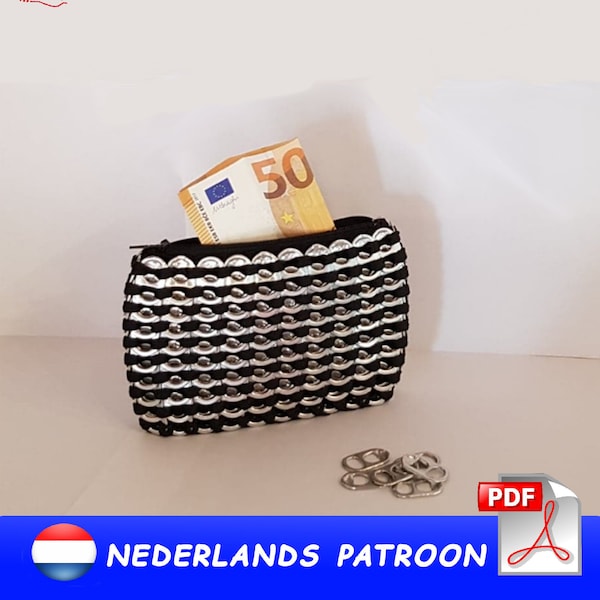 Pop tab purse/wallet crochet pattern PDF DUTCH