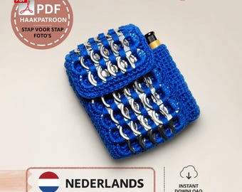 cigarette cover crochet pattern with pop tabs