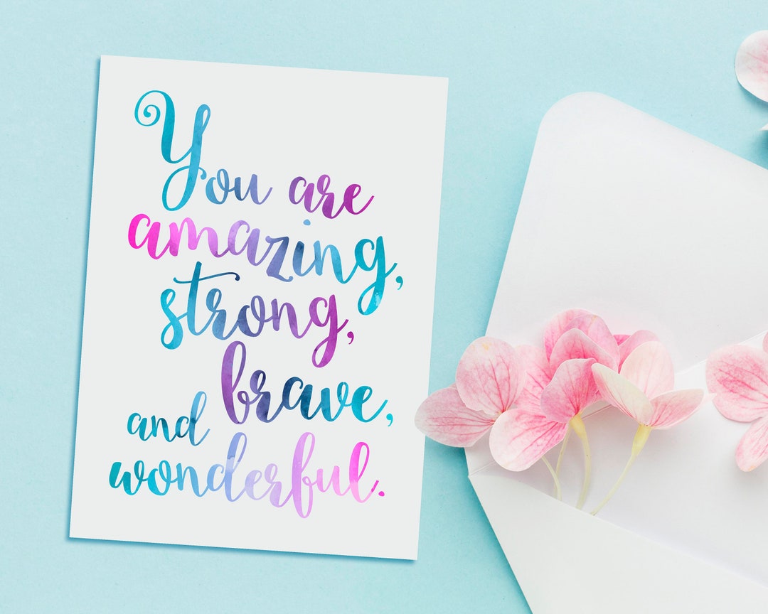 Motivational, Affirmation Greeting Card - Etsy