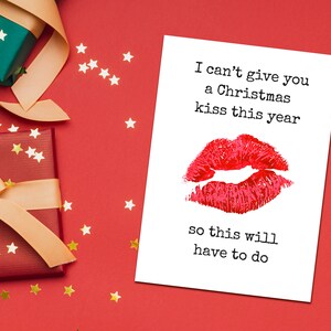 Christmas Card 2020 - I can&#39;t give you a Christmas kiss this year