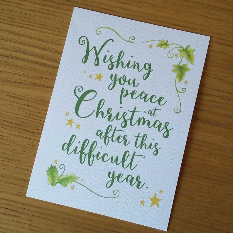 Christmas Card for the Recently Bereaved. Etsy UK