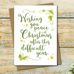 Kerstkaart voor de nabestaanden.