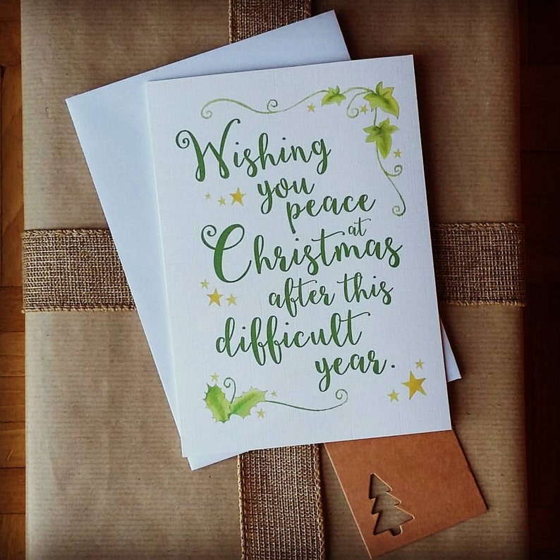 Christmas Card for the Recently Bereaved. Etsy UK