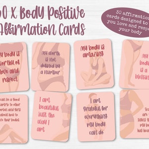 30 Body Positive Affirmation-kaarten om je te helpen van je lichaam te houden
