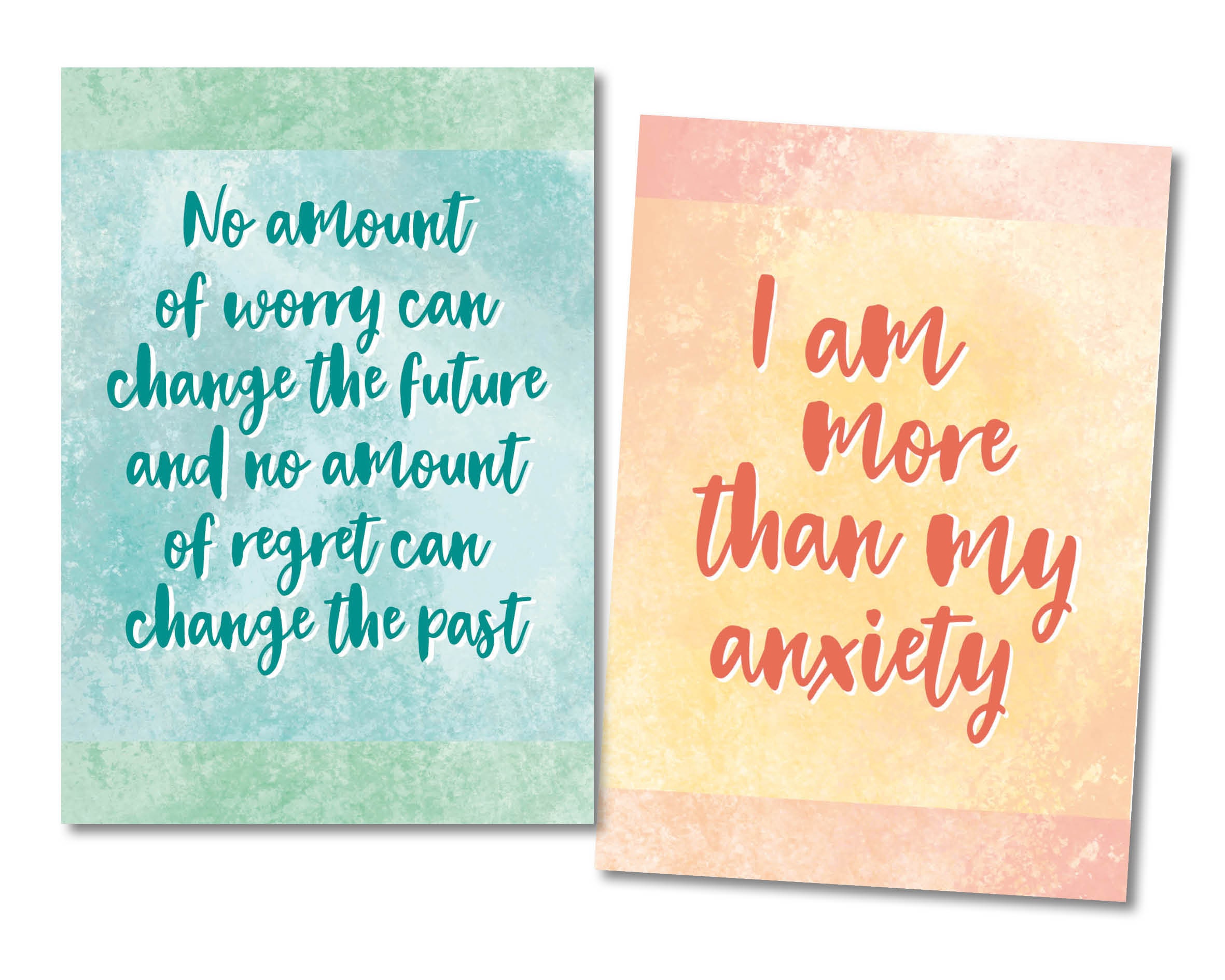 Digital File of 32 Affirmation Cards - Mental Health - Positive ...