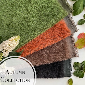 Autumn collection! German mohair 13 mm for teddy bears/ size 35x50cm,mohair for teddy bears/ very soft mohair