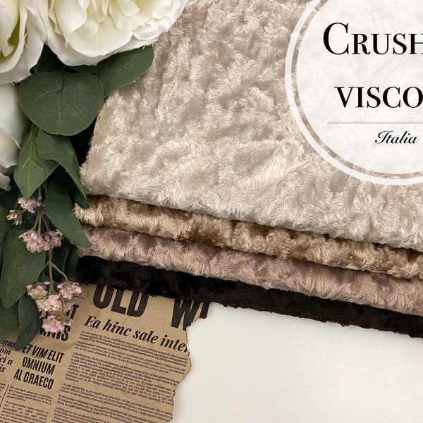 New! Italian crushed viscose 6 mm for Teddy bear/ viscose for teddy bears / fabric for teddy