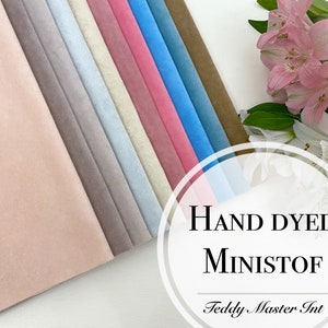 Ministof SET mini fabrics for teddy bear /Ministof for mini bears/Teddy bear fabric/ Teddy bear making fabric