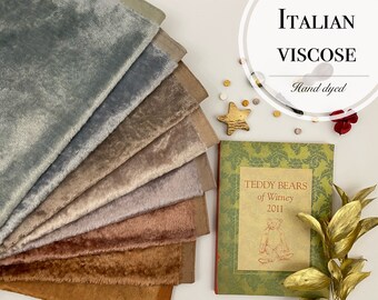 New! Italian viscose 6 mm for Teddy bear/ viscose for teddy bears / mini fabric for teddy