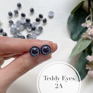 NEW Teddy bear eyes 10, 8, 6 mm one pair/ eyes with loop /eyes for dolls and teddy bears/ price per pair zdjęcie 2