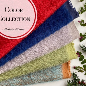 Color collection! German mohair 13 mm for teddy bears/ size 35x50cm,mohair for teddy bears/ very soft mohair