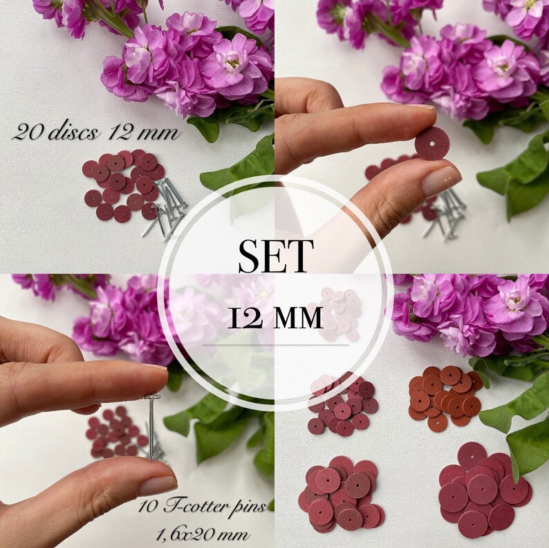 Disc and Cotter Pin SET for Teddy Bear / Fibers Discs for Etsy Australia