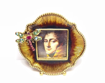 Jay Strongwater Blue Dragonfly Mini Enamel and Swarovski Crystal