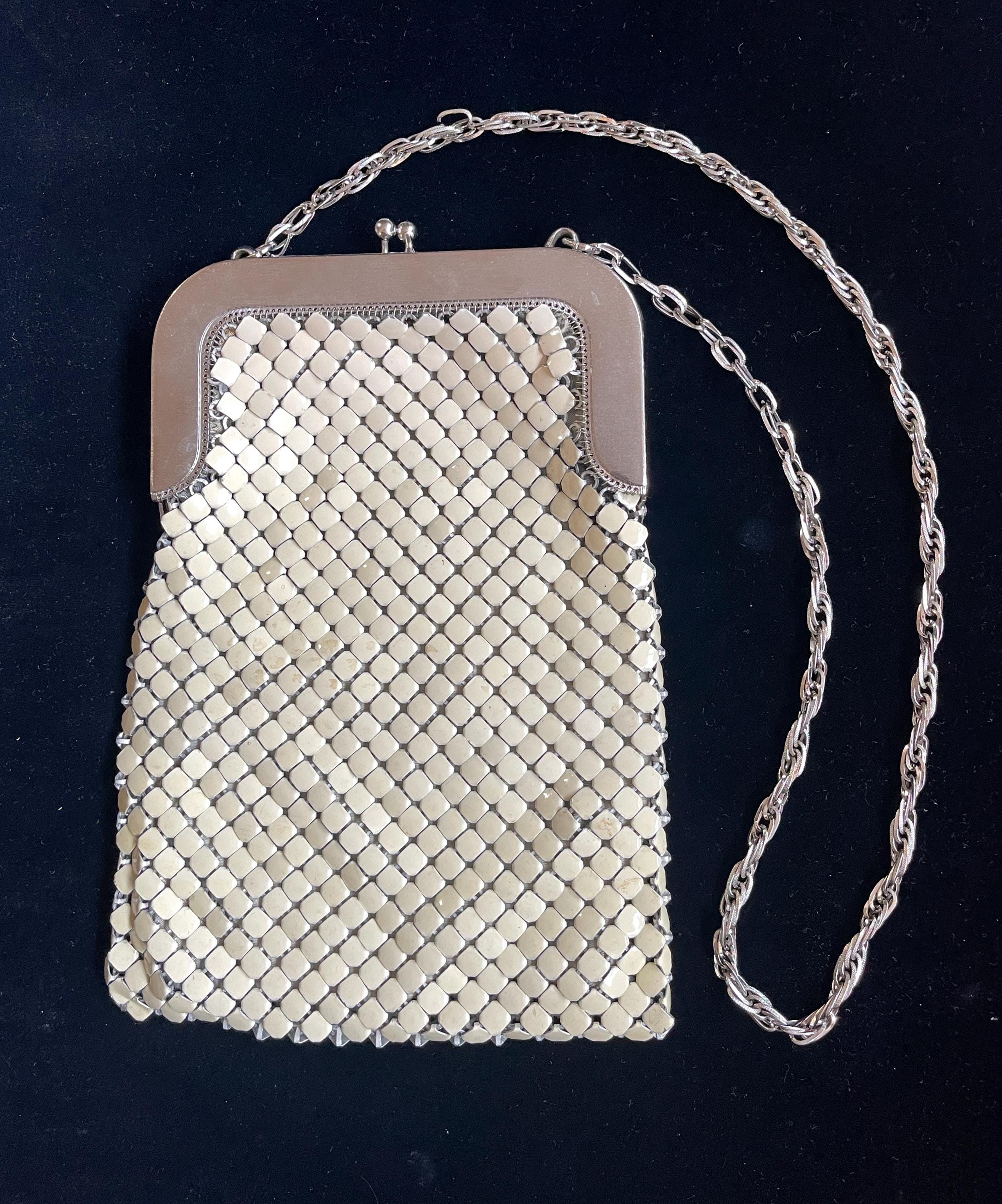 Whiting and Davis Silver Mesh Bag - Etsy