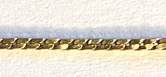14K Gold Chain Bracelet, Thin, Dainty Italy Vinta… - image 4