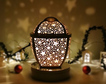 Kerststerlantaarn: theelichthouder, decoratie voor de feestdagen