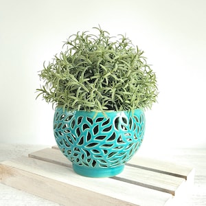 Ceramic Orchid Flower Pot: Large Planter for Indoors - Perfect Housewarming or Christmas Gift - Versatile with Drainage Holes