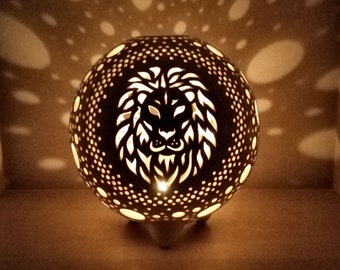 Bougeoir astrologie Lion - Idées cadeaux d'anniversaire ou de Noël du zodiaque Lion