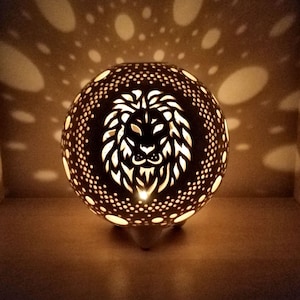 Astrologie Löwe Sternzeichen Geburtstag Kerzenleuchter Weihnachten Geschenk Ideen Löwe Ornament Teelichthalter Nachtlicht Löwe Kind Dekor Sternzeichen Löwe Kind oder zu Hause