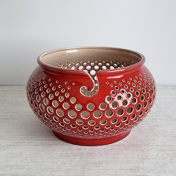 Ceramic Yarn Holder Etsy
