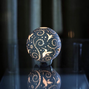 Hummingbird Gifts Ceramic Tea Light Candle Holder Handmade Home Decor ...