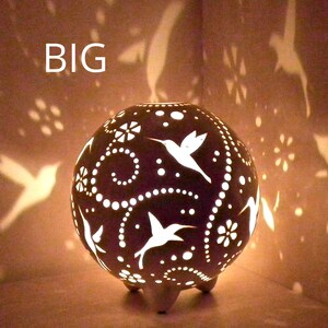 Hummingbird Gifts Ceramic Tea Light Candle Holder Handmade Home Decor ...