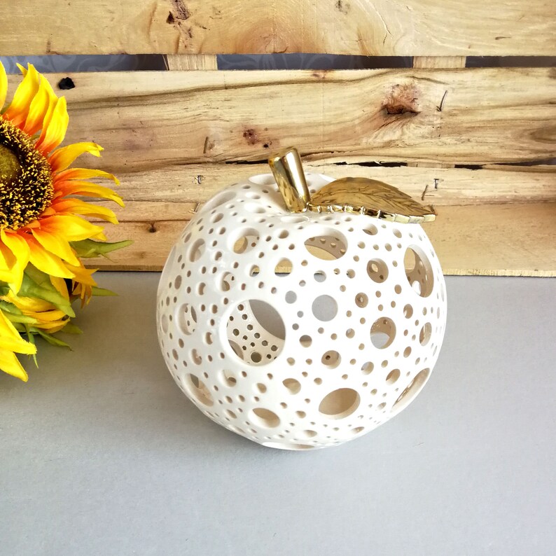 Snow White Apple Figurine Tea Light Christmas Gift for Mom Etsy