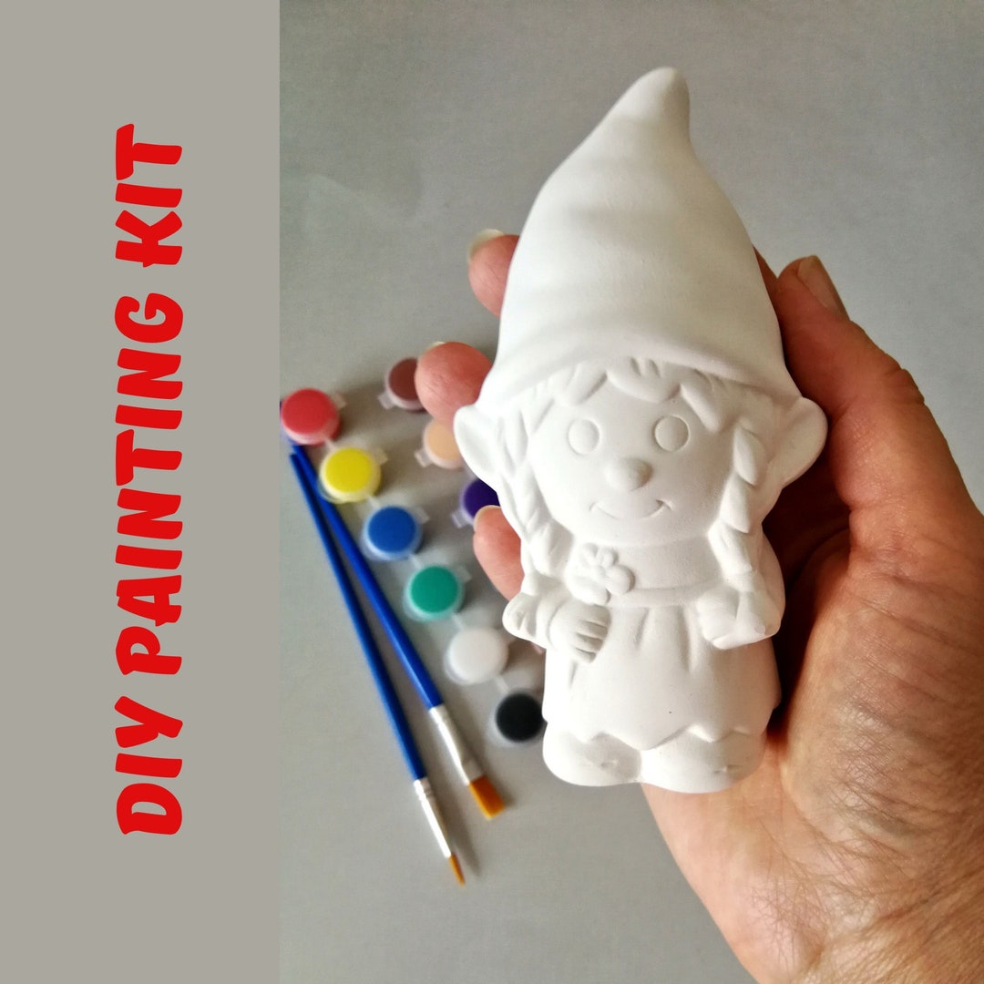 Ceramic Gnomes to Paint Gifts for Kids or Easter Basket Stuffer Gnome