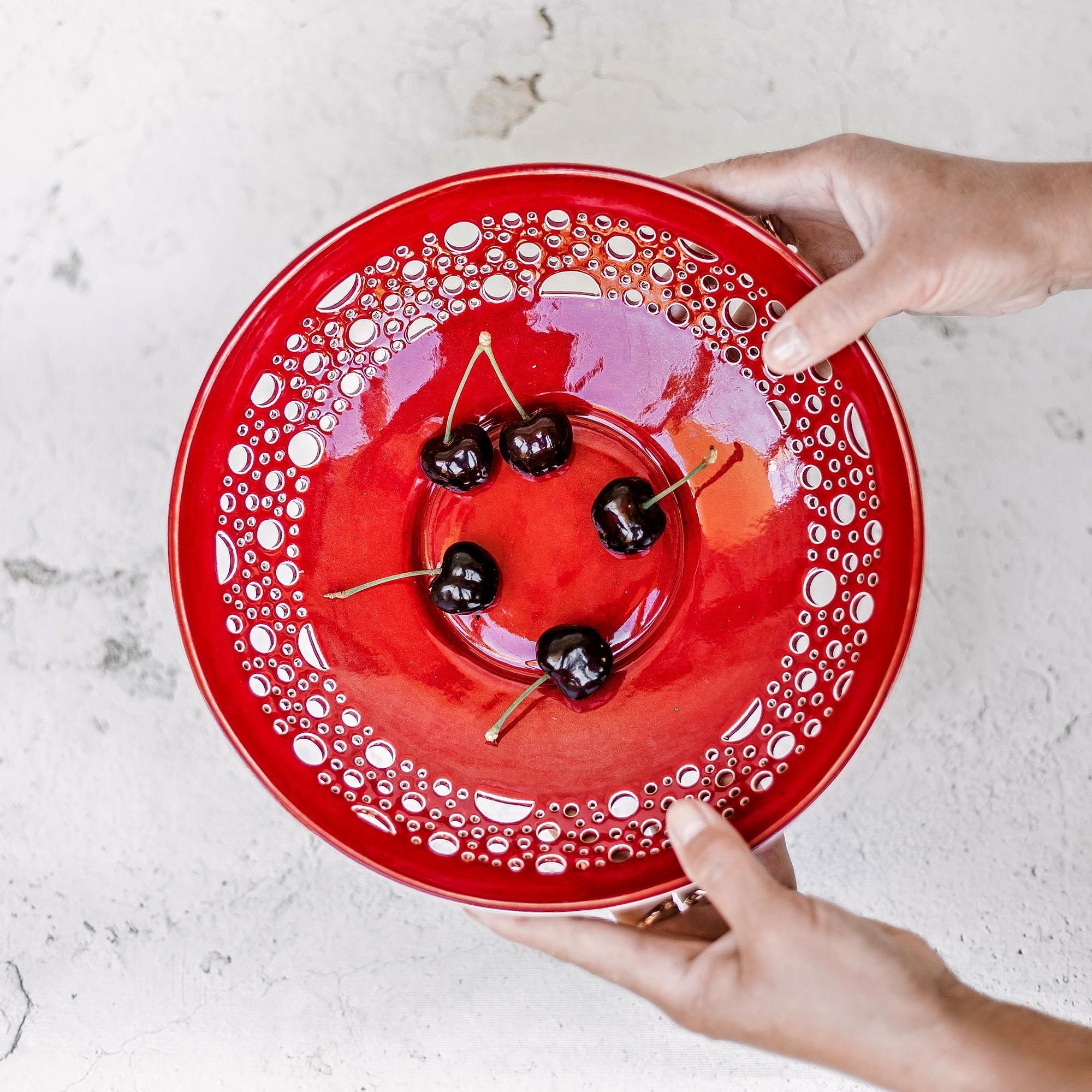 Berry Bol en Céramique Plat de Table Pâques Pièce Maîtresse ou Cadeau d'anniversaire Plaque Vaissell