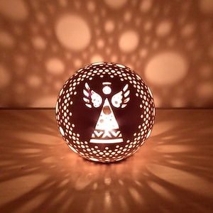 Small angel candle holder - loss of loved one memorial lantern Angel tea light holder - wedding lantern centerpiece, in loving memory light