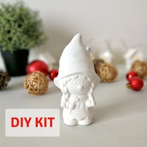 Easter Gnomes diy painting kit - Christmas gift stocking stuffer for boys and girls Birthday gift ready to paint gnomes patterns paint kit