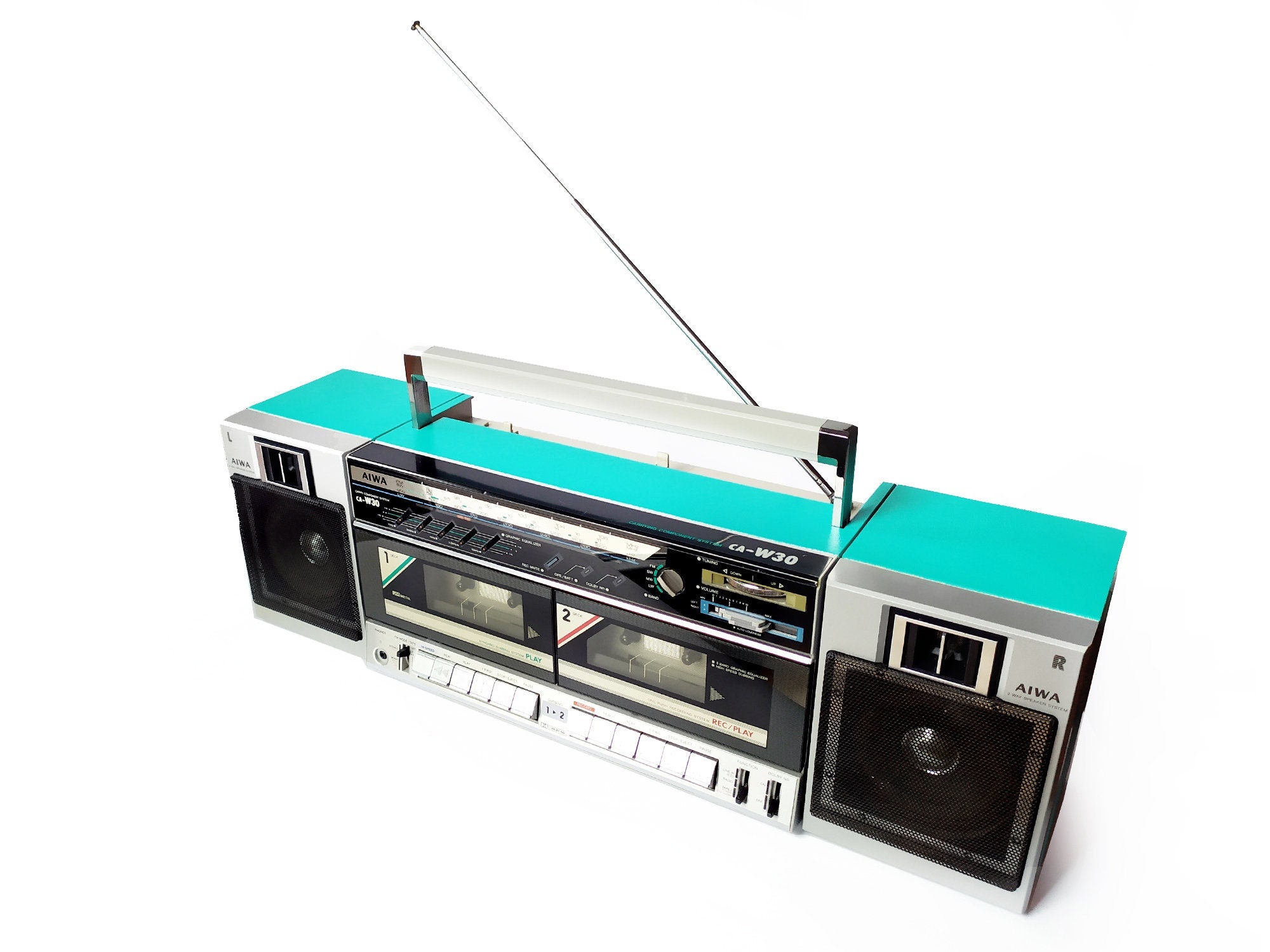 Aiwa CA-W70 Stereo Radio Cassette Carrying Component System.