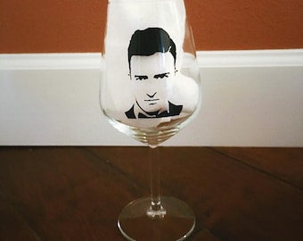 Justin Timberlake Wine Glass