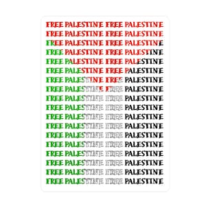 Free Palestine sticker
