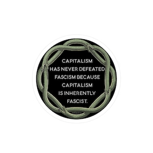Capitalism IS Fascism sticker