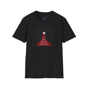 Women's T-Shirts [Out of Print] Margaret Atwood / The Handmaid's Tale Scoop Neck Tee (Black) (Womens) L-1590-Womens-Tanamachi-The-
