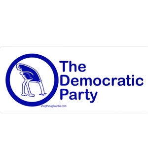 Adesivo del Partito Democratico