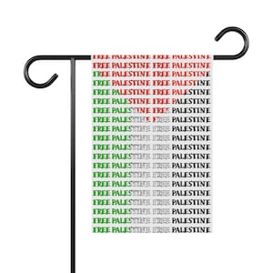 Free Palestine garden flag