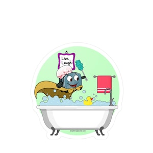 Adesivo per il bagno del piccolo tostapane coraggioso