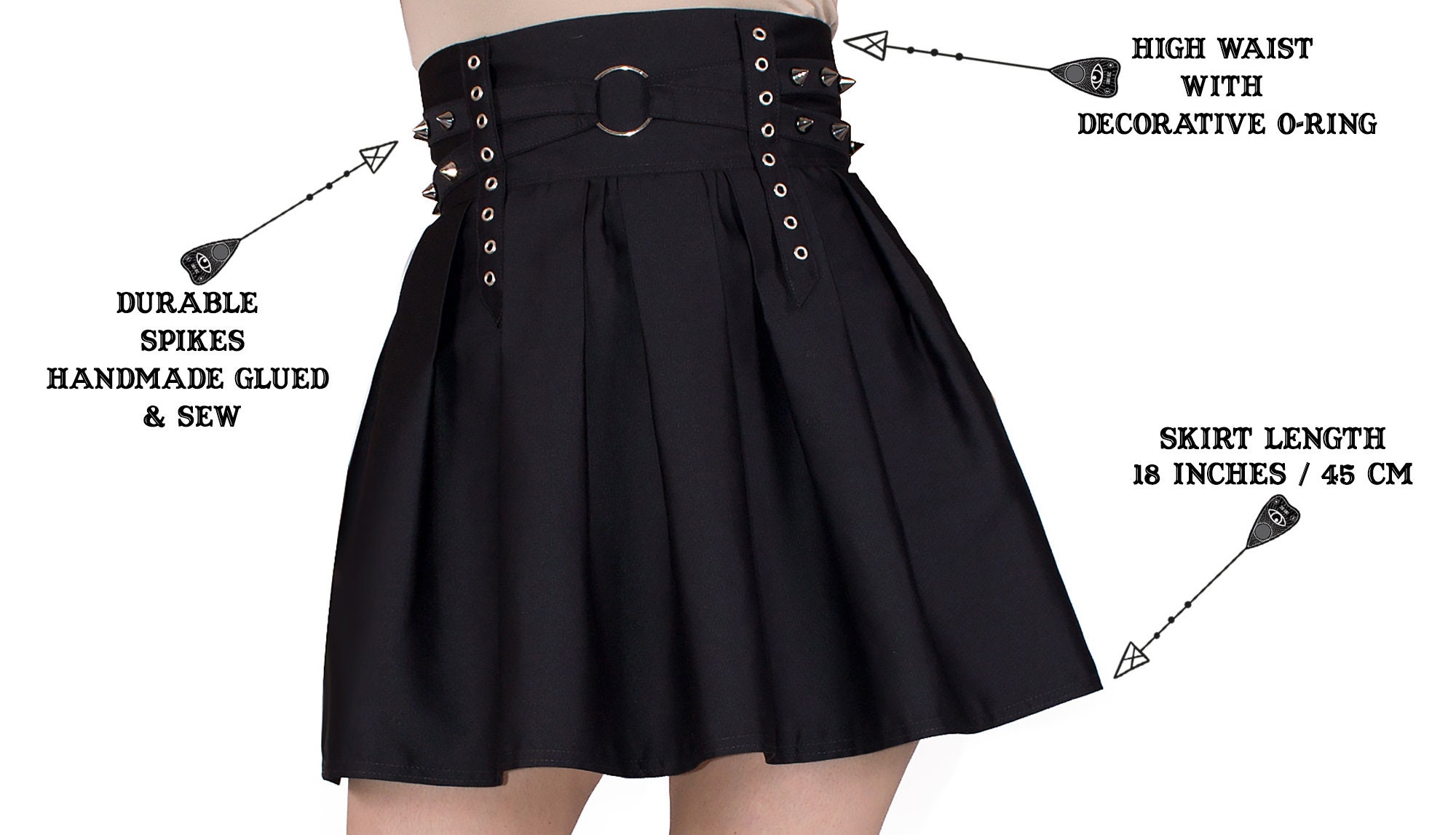 Goth skirt goth clothing pastel goth clothing skater skirt Etsy