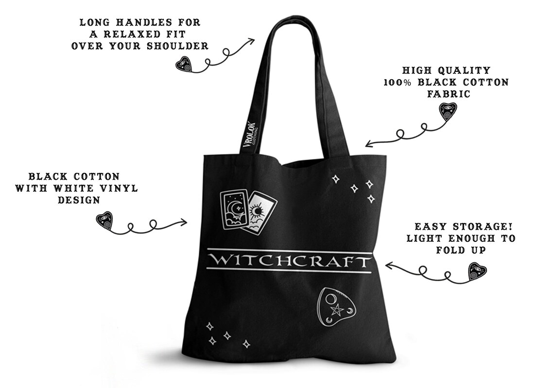 Tarot card bag tarot card tote bag tarot card print Etsy