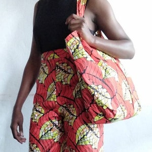 Women&#39;s shorts and matching bag in African print gift for her gift for women