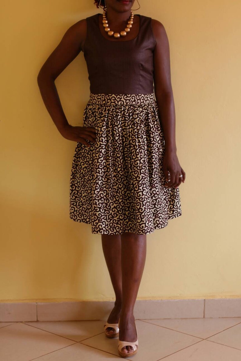 sleeveless african dress