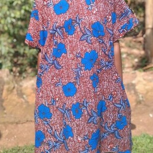 Loose dress kitenge sales