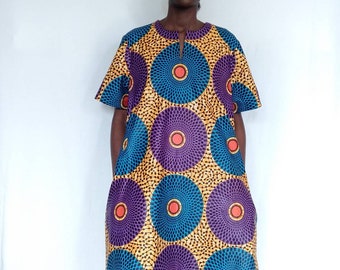 kitenge shift dress
