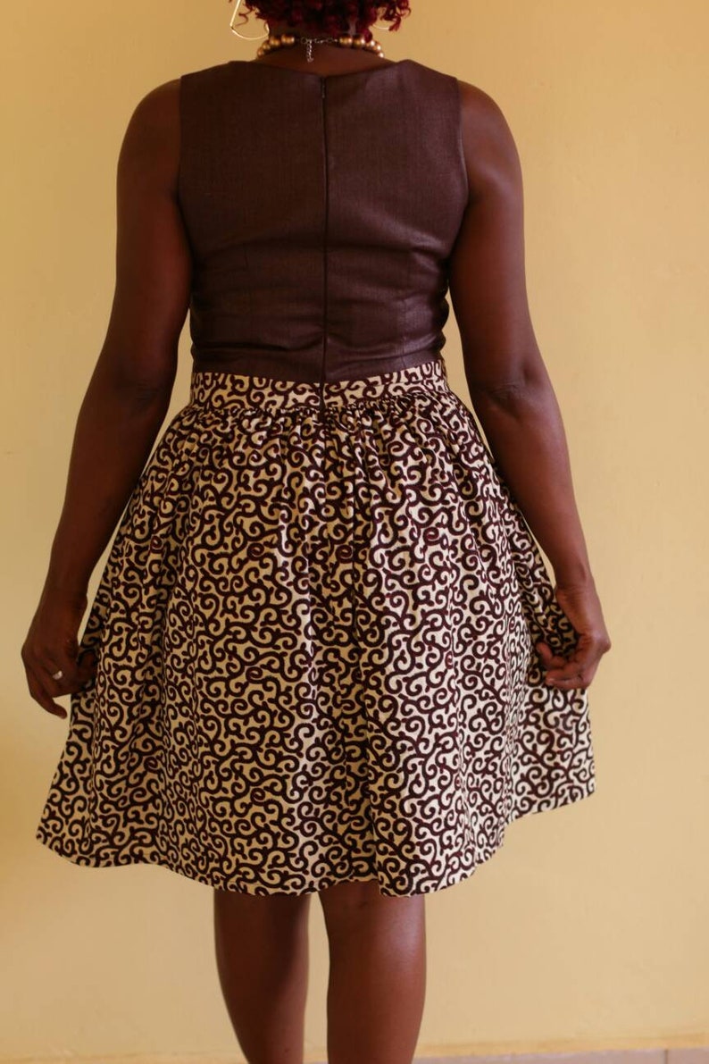 sleeveless african dress