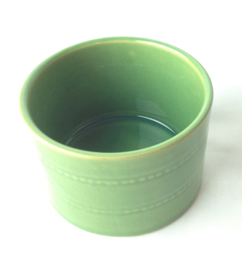 Vintage Single Over And Back Yellow Ware Ramekin Container. Etsy